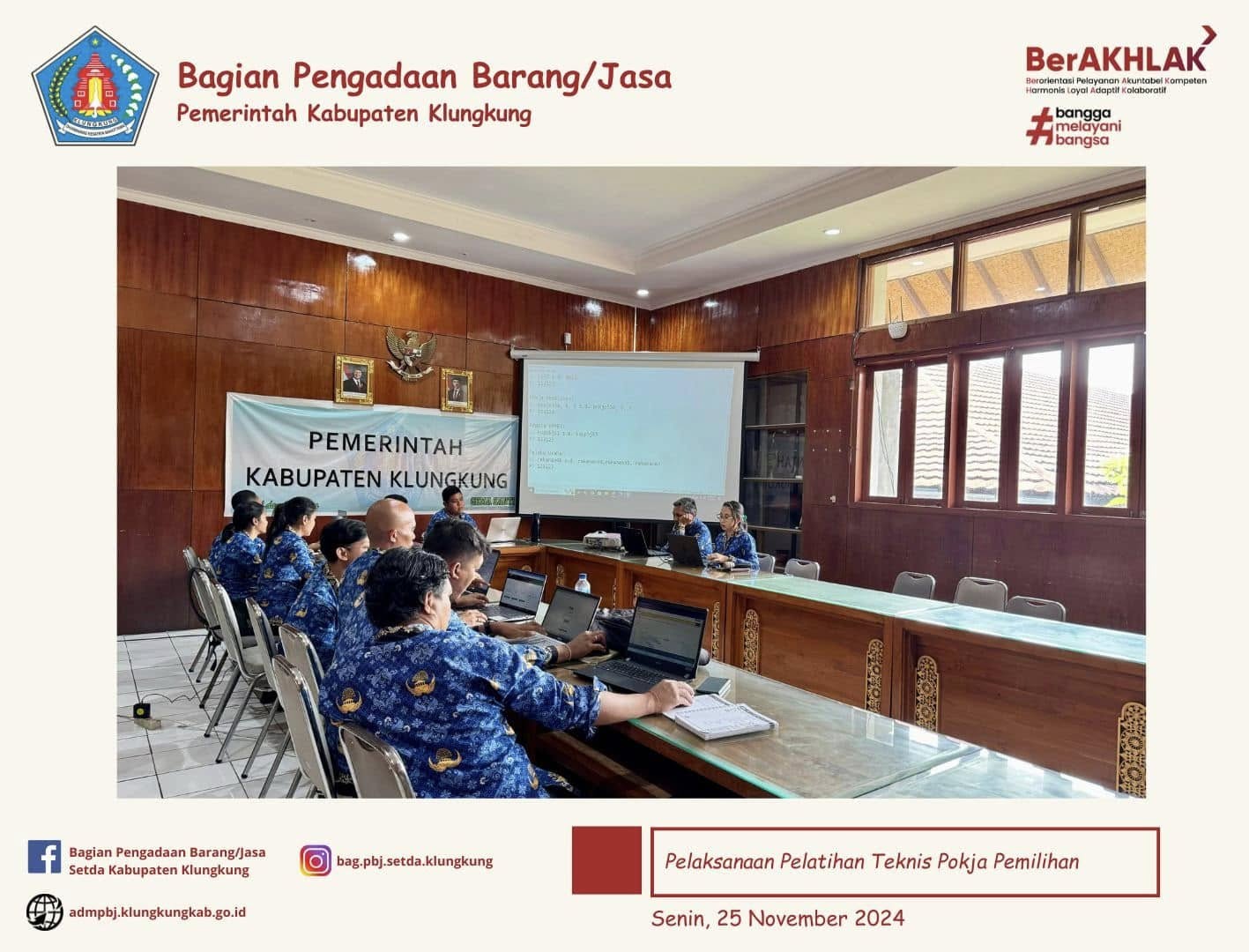 Pelatihan SPSE Versi 4.5 dan Sistem Pendukungnya Pokja Pemilihan