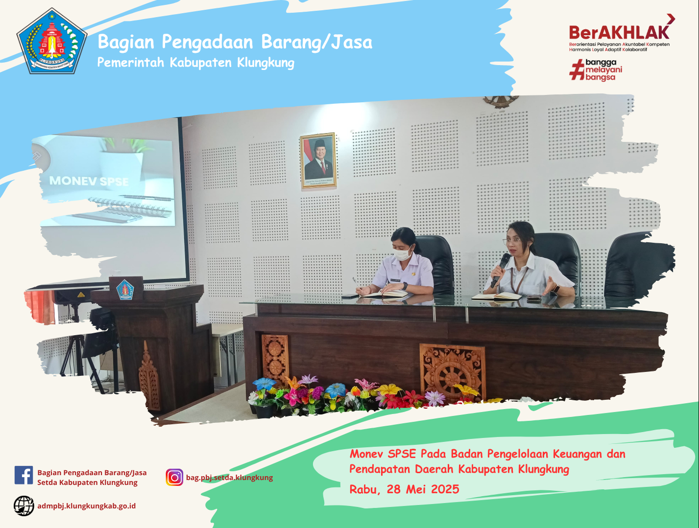 Monitoring Pelaksanaan E-Katalog Versi 5, E-Katalog Versi 6, E-Kontrak, Pencatatan Non Tender dan Pencatatan Swakelola Pada Badan Pengelolaan Keuangan dan Pendapatan Daerah Kabupaten Klungkung