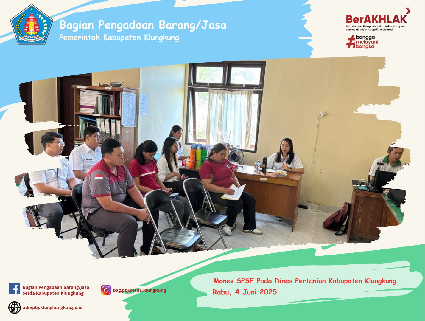 Monitoring Pelaksanaan E-Katalog Versi 5, E-Katalog Versi 6, E-Kontrak, Pencatatan Non Tender dan Pencatatan Swakelola Pada Dinas Pertanian Kabupaten Klungkung