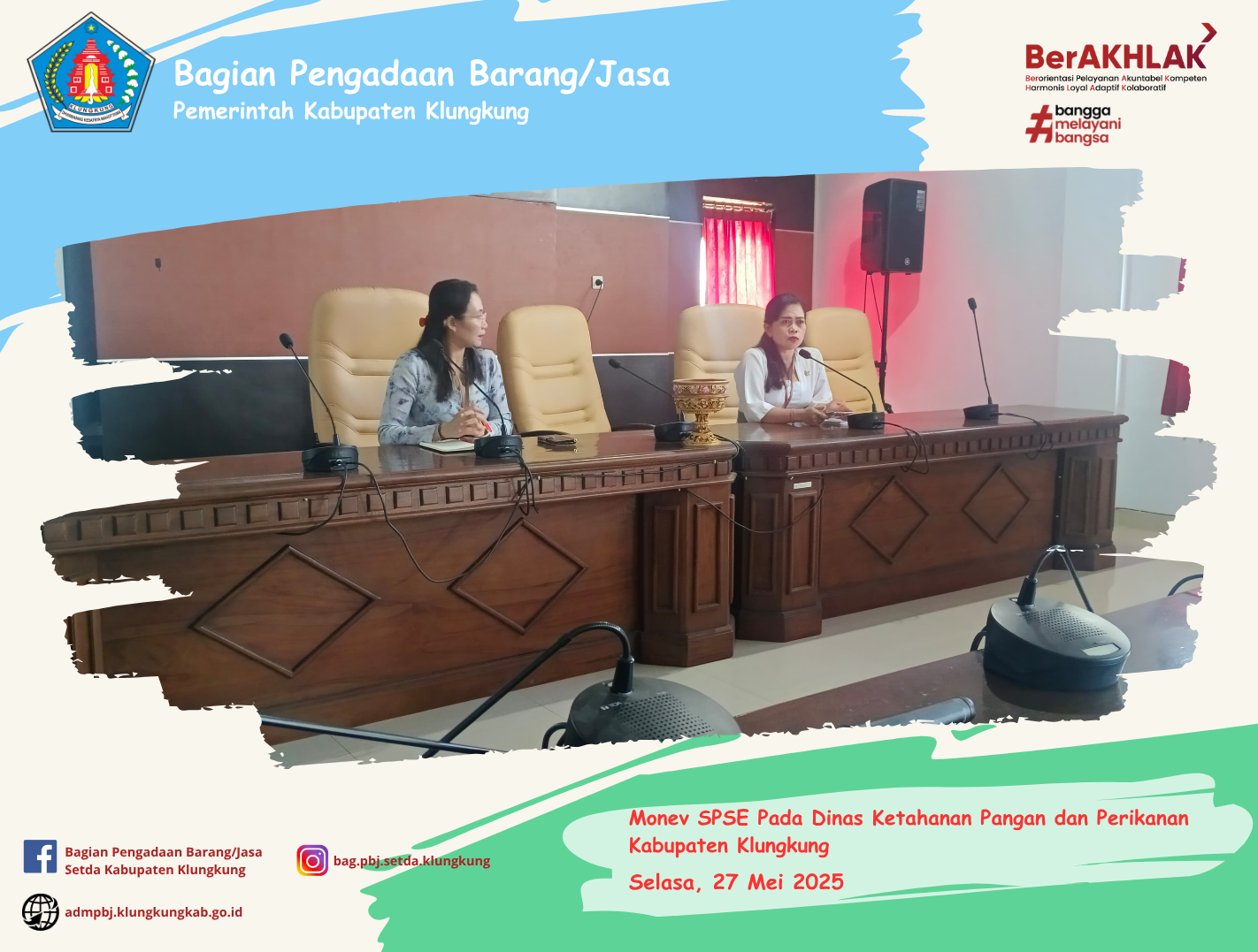 Monitoring Pelaksanaan E-Katalog Versi 5, E-Katalog Versi 6, E-Kontrak, Pencatatan Non Tender dan Pencatatan Swakelola Pada Dinas Ketahanan Pangan dan Perikanan Kabupaten Klungkung