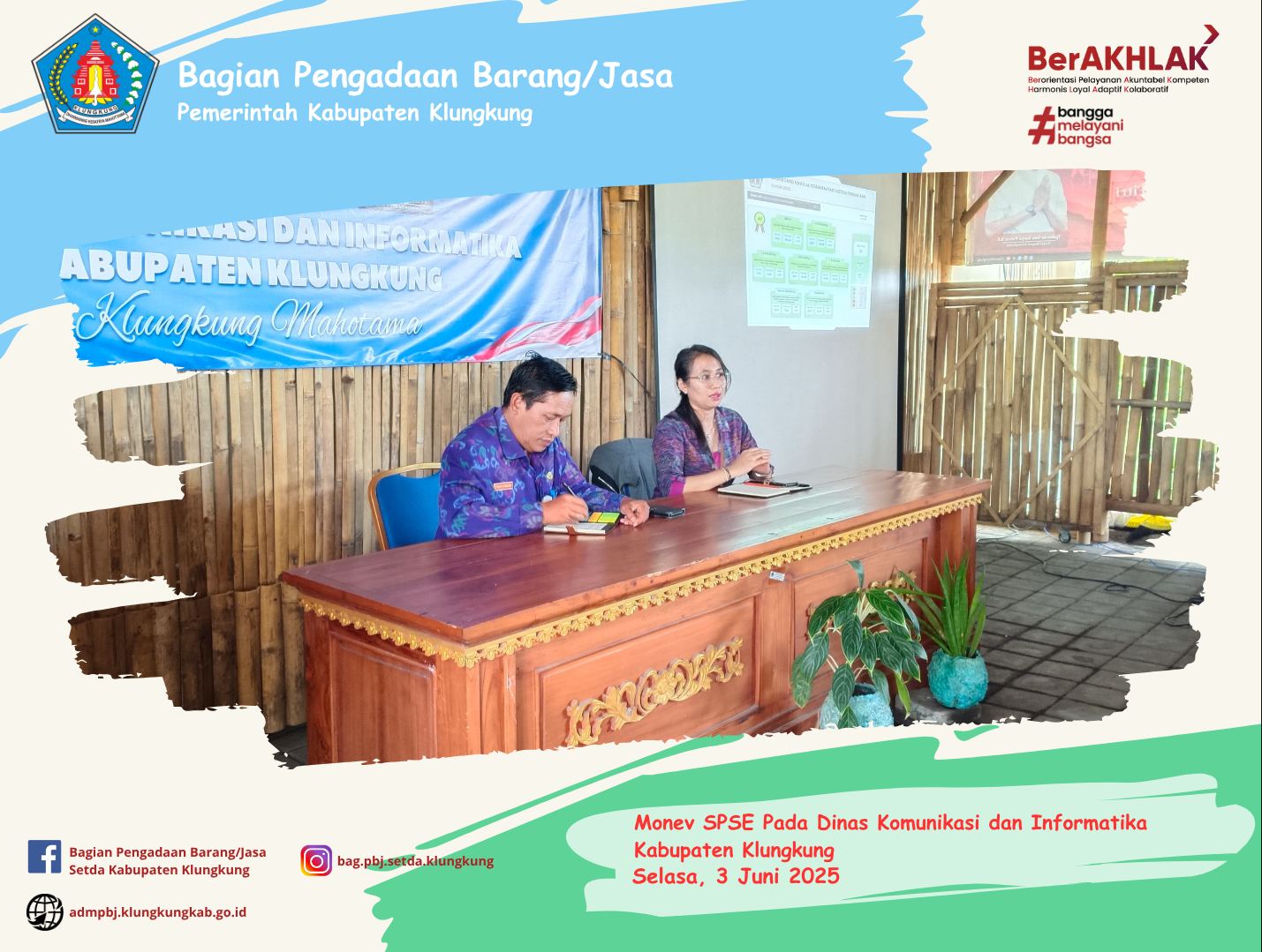Monitoring Pelaksanaan E-Katalog Versi 5, E-Katalog Versi 6, E-Kontrak, Pencatatan Non Tender dan Pencatatan Swakelola Pada Dinas Komunikasi dan Informatika Kabupaten Klungkung