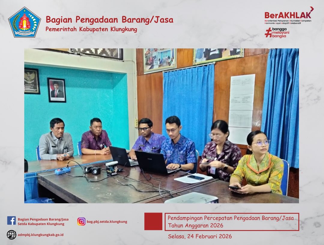 Pendampingan Percepatan Pengadaan Barang/Jasa Tahun Anggaran 2026 pada RSUD Gema Santi