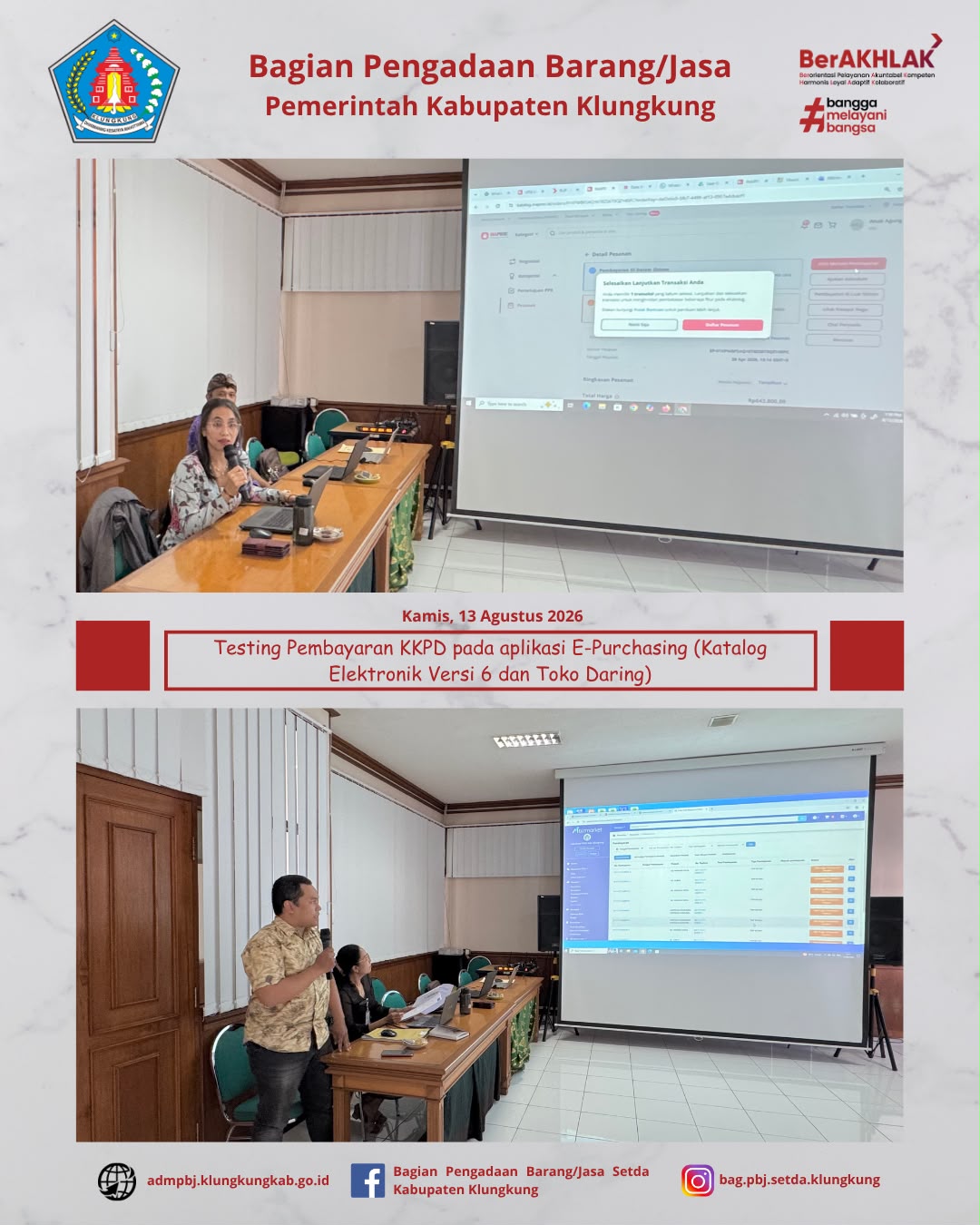 Testing Pembayaran KKPD pada Aplikasi E-Purchasing (Katalog Elektronik Versi 6 dan Toko Daring)